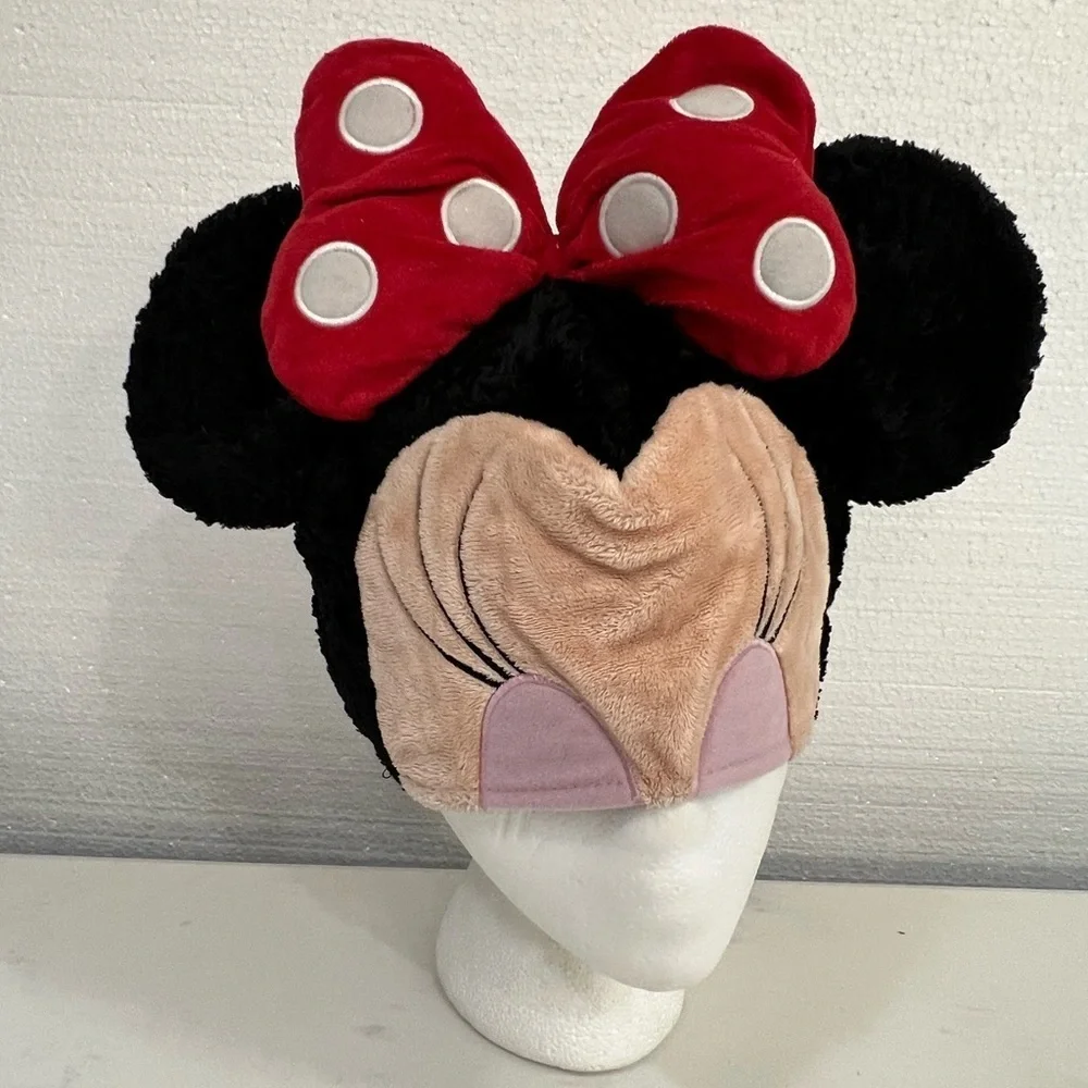 Minnie Mouse Plush Hat with Red Bow